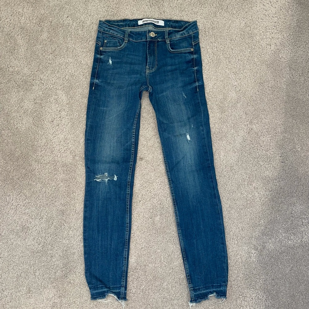 Zara Distressed Skinny Jeans